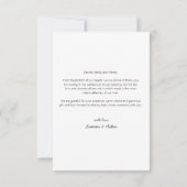 Dank je wel je opmerking Modern Wedding Foto Bedankkaart (Achterkant)