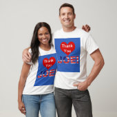Dank je wel Joe! Blauw met vlag T-shirt (Unisex)
