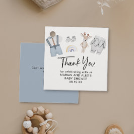 Dank je wel jongens Clothes Favor Favor Bedankjes Labels