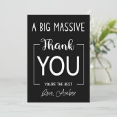 dank je wel , kaart . (Staand voorkant)