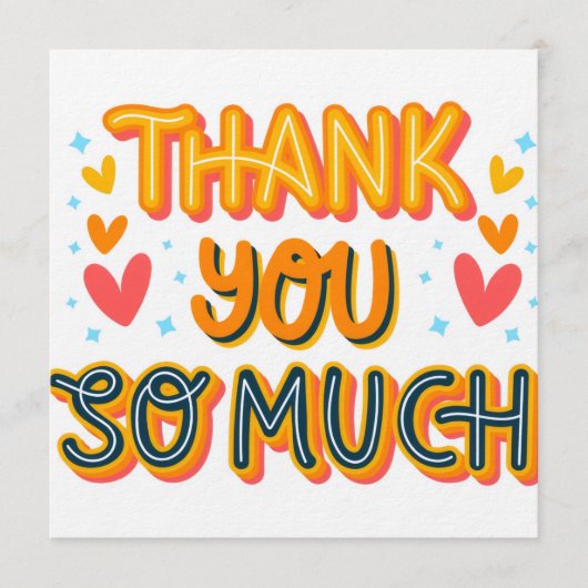 Dank je wel  kaart (Voorkant)