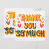 Dank je wel  kaart (Voorkant / Achterkant)