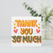 Dank je wel  kaart (Staand voorkant)