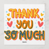 Dank je wel  kaart (Achterkant)