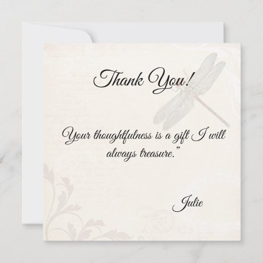 Dank je wel Kaart (Achterkant)