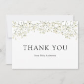 Dank je wel kaart baby shower (Voorkant)