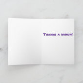 Dank je wel kaart, ik denk dat je druif bent! bedankkaart (Binnen)