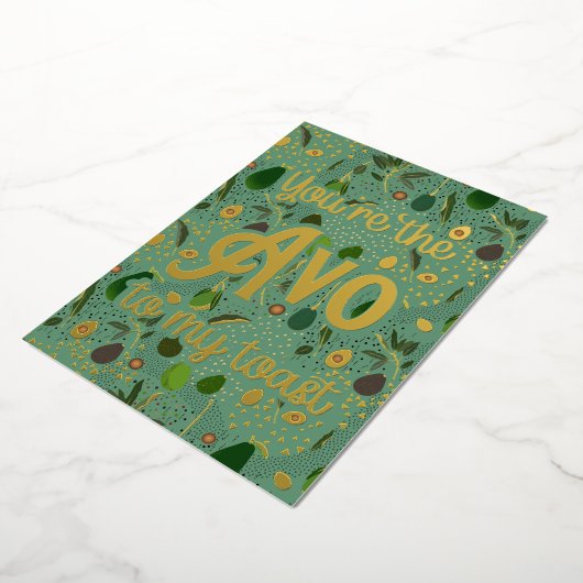 Dank je wel Kaart "Jij bent de avo" naar mijn toas (Gedraaid)