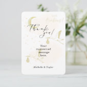 Dank je wel Kaart Oh Babies! neutrale tweelingooie (Staand voorkant)