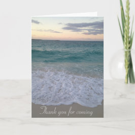 Dank je wel kaart strand