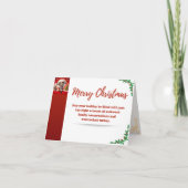 Dank je wel kerstkaart bedankkaart (Voorkant)