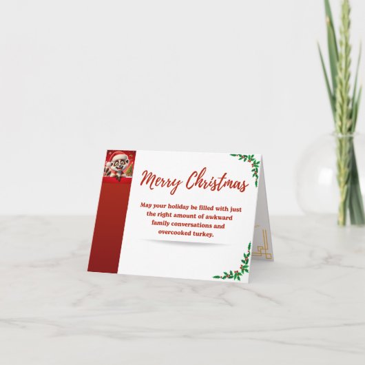 Dank je wel kerstkaart bedankkaart (Voorkant)