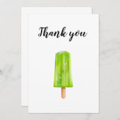 Dank je wel, kiwi popsicles wenskaart. bedankkaart (Voorkant / Achterkant)