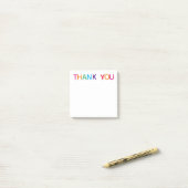 Dank Je Wel Kleurrijk 3 x 3 Post-it® Notes (Op bureau)