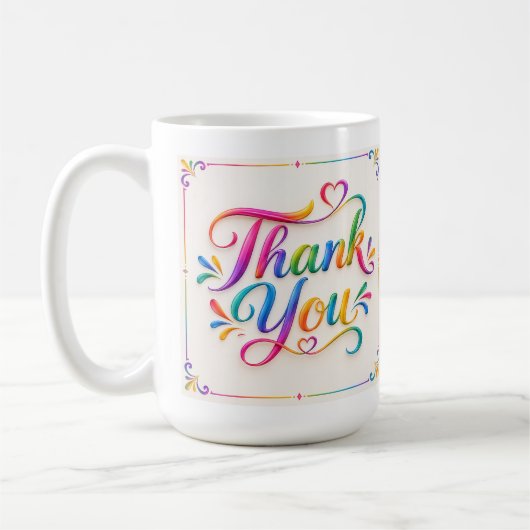 Dank je wel koffiemok (Links)