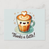 Dank je wel Latte Grappenmaker Briefkaart (Voorkant)