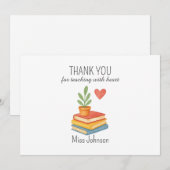 Dank je wel leraar – Hartelijk waarderingsgeschenk Feestdagenkaart (Voorkant / Achterkant)