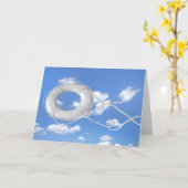 Dank je wel, levenring in de lucht kaart (Gele Bloem)