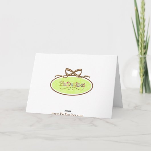 Dank je wel, Lilly van de vallei Bedankkaart (Achterkant)