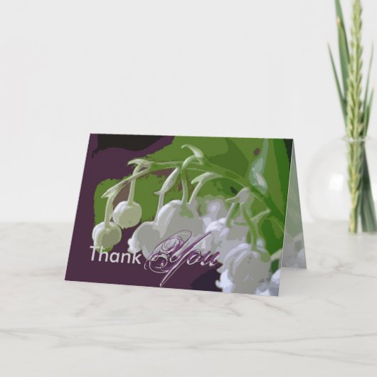 Dank je wel, Lilly van de vallei Bedankkaart (Voorkant)