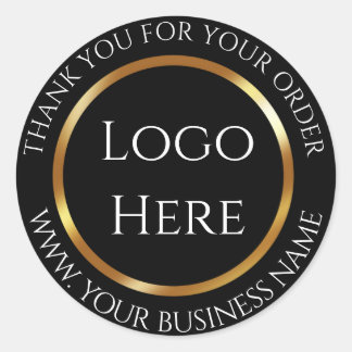 Dank je wel Logo hier Ronde Sticker