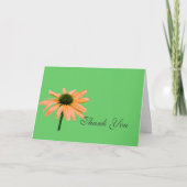 dank je wel , madeliefje bloemen bedankkaart (Voorkant)