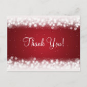 Dank je wel, Magic Sparkle Red Briefkaart (Voorkant)