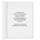 Dank je wel mama en papa, Bourgogne Bloemen Kaart (Binnen (Rechts))