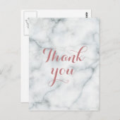 Dank je wel Marble Briefkaart (Voorkant / Achterkant)