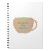 Dank je wel, Matcha Notitieboek (Voorkant)