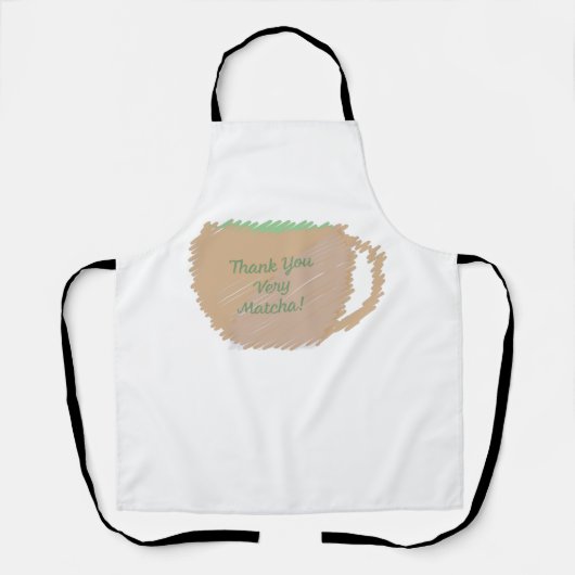 Dank je wel, Matcha Schort (Voorkant)