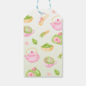 Dank je wel Matcha-thee Baby Shower Cadeaulabel (Achterkant)