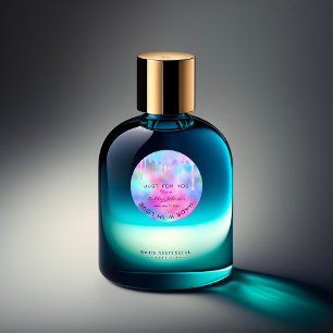 Dank je wel met liefdesroze holograaf Unicorn Ronde Sticker