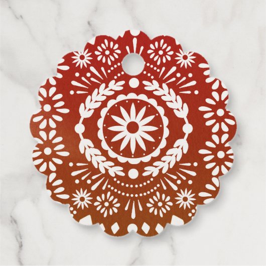 Dank je wel Mexicaanse stijl Bedankjes Labels (Achterkant)