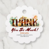 Dank je wel Mexicaanse stijl Bedankjes Labels (Voorkant)