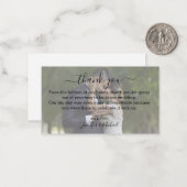 dank je wel , moderne kalligrafie bruiloft vervloe notitiekaartje (Voorkant / Achterkant in situ)