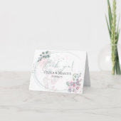 Dank je wel | Moderne waterverf Eucalyptusblad Bedankkaart (Voorkant)