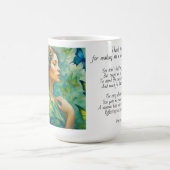 Dank je wel, moeder gedicht koffiemok (Center)