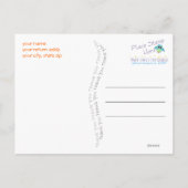 Dank je wel Monogram Ansichtkaart Briefkaart (Achterkant)