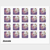 Dank je wel Moth Mullein Wildflower Vierkante Sticker (Vel)