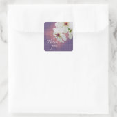 Dank je wel Moth Mullein Wildflower Vierkante Sticker (Tas)