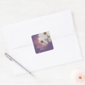 Dank je wel Moth Mullein Wildflower Vierkante Sticker (Envelop)