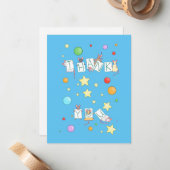 Dank je wel, muizen notitiekaartje (Voorkant / Achterkant in situ)