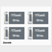 Dank je wel naaiverslaafde rechthoekige sticker (Vel)