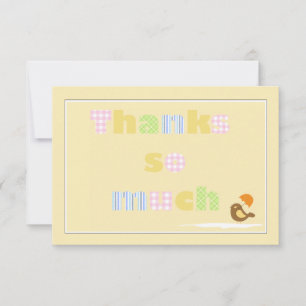 Dank je wel Notecard Kaart