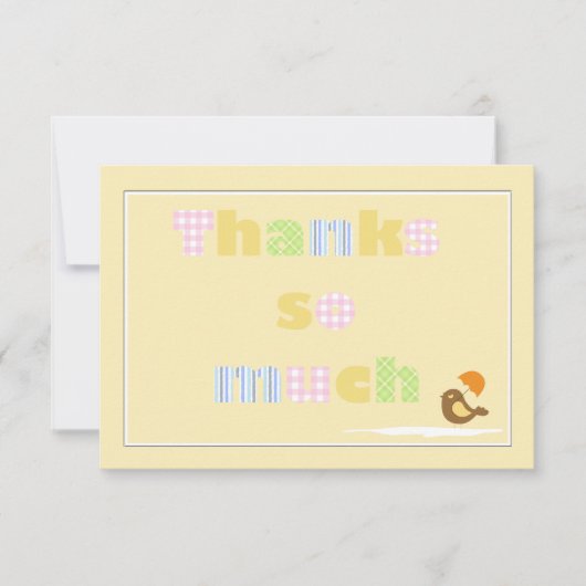 Dank je wel Notecard Kaart (Voorkant)