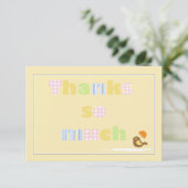Dank je wel Notecard Kaart (Staand voorkant)