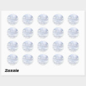Dank je wel On Cloud Nine 9 Pampas Bruidsfeest Ronde Sticker (Vel)