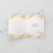 Dank je wel Paisleys Elegant Indian Folded Card Bedankkaart (Binnen)