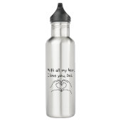 Dank je wel pap, waterfles liefde waterfles  (Rechts)